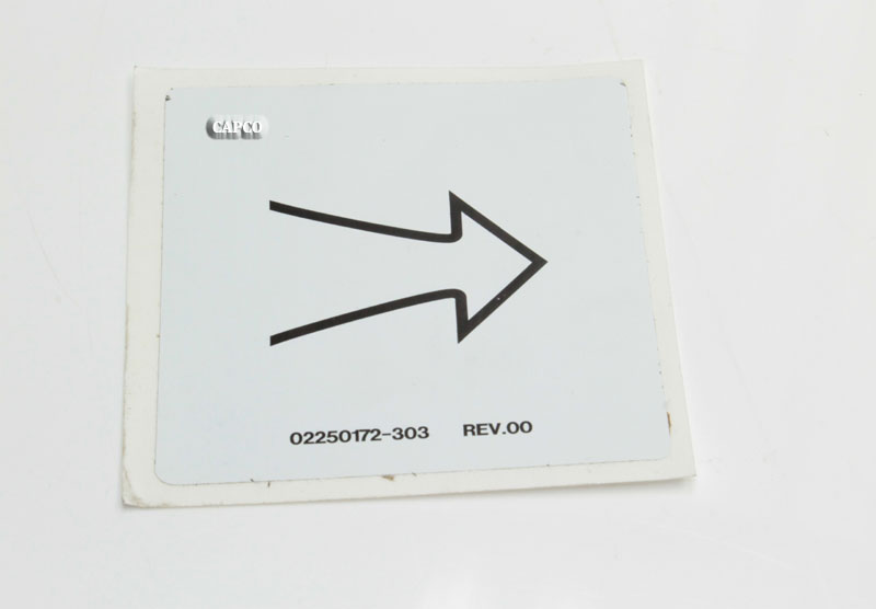 02250172-303 Genuine Part by SULLAIR (R) DECAL 02250172-303 Genuine Part by SULLAIR (R) DECAL, INTAKE AIR - Image 1