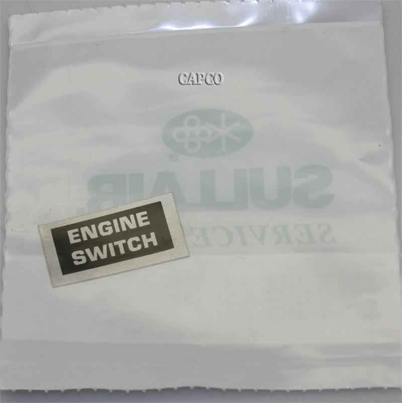 040559 SULLAIR (OEM) DECAL 040559 Genuine Part by SULLAIR (R) DECAL, ENGINE SWITCH - Image 1