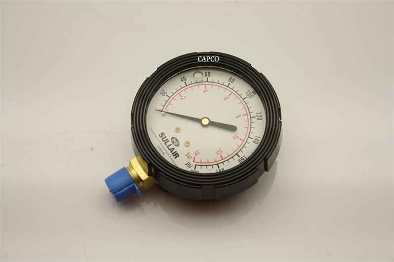 048448 SULLAIR (OEM) GAUGE 048448 Genuine Part by SULLAIR (R) GAUGE, CTL AIR PRESS 0-200PSI - Image 1