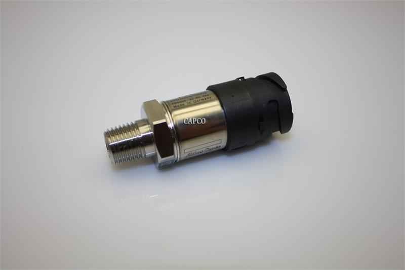 Image of a OEM pressure sensor for Atlas Copco air compressors laying diagonally against a grey background.|1089-9625-16 Atlas Copco (OEM) Pressure Sensor 1089-9625-16 Atlas Copco (OEM) Pressure Sensor - Image 1