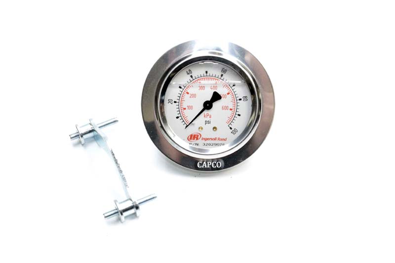 32029076 Ingersoll Rand (OEM) GAUGE 32029076 Ingersoll Rand (OEM) GAUGE, 0-100 PSI LIQUID FILLED SILICONE . - Image 1