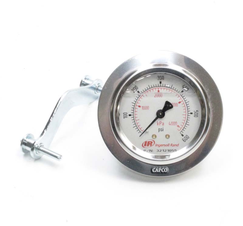 32121055 Ingersoll Rand (OEM) GAUGE 32121055 Ingersoll Rand (OEM) GAUGE, 0-600 PSI L.F. FILLED SILICONE - Image 1