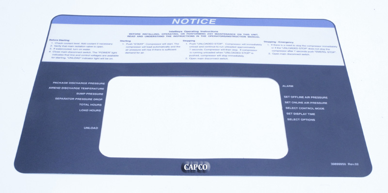 39899950 Ingersoll Rand (OEM) DECAL 39899950 Ingersoll Rand (OEM) DECAL,OPERATING INSTR - Image 1