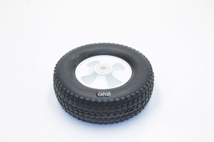 54506001 Ingersoll Rand (OEM)  WHEEL, 10IN W/ WHITE RIM .63 BEARING 75# RATING - Image 1