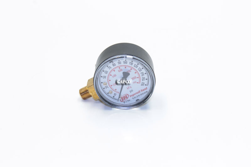 56269608 Ingersoll Rand (OEM) GAUGE 56269608 Ingersoll Rand (OEM) GAUGE, 0-160, 1/8 npt, 9oclock, 2.2 dia,3-2-3% - Image 1