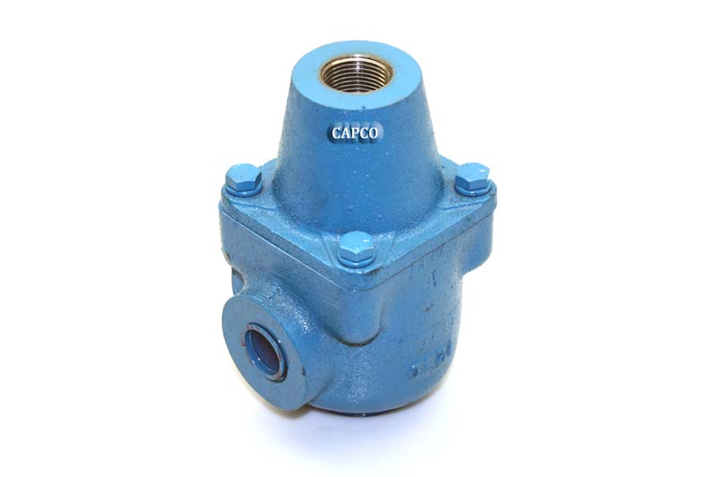 Image of a light blue colored thermal valve replacement against a white background.|90AR900 Replacement Gardner Denver Thermal Valve|90AR900 Replacement Gardner Denver Thermal Valve 90AR900 Replacement Gardner Denver Thermal Valve - Image 1